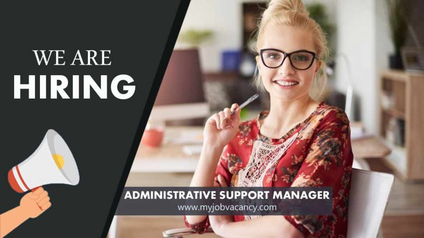 Administrative Support Manager jobs