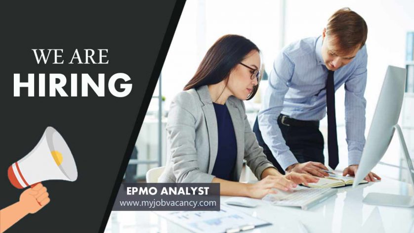 EPMO Analyst job vacancy