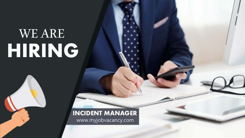 Incident Manager job vacancy