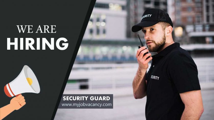 Security Guard job vacancy