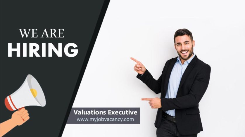 valuations executive job vacancy