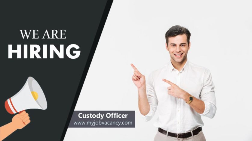 custody officer job vacancy