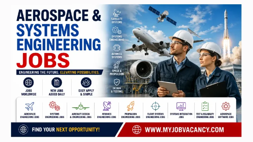Aerospace and systems engineering jobs worldwide in aircraft, spacecraft, avionics and systems design
