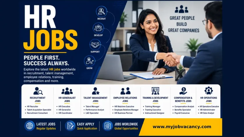 HR jobs worldwide in recruitment, talent management, employee relations and human resources