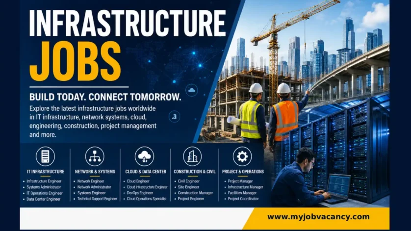 Infrastructure jobs worldwide in IT infrastructure, networking, cloud, engineering and construction