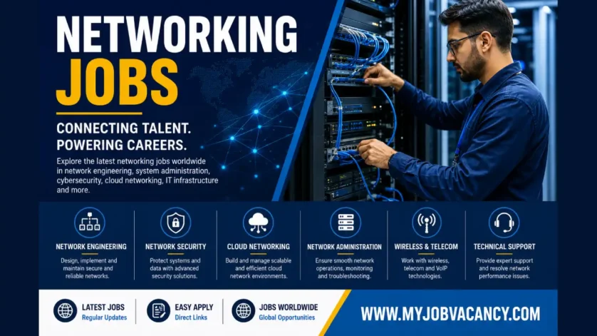 Networking jobs worldwide in network engineering, cybersecurity, cloud networking and IT infrastructure